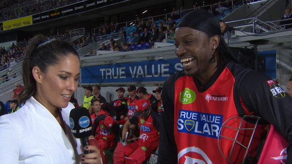 This video of Chris Gayle’s chat with Lady interviewer went viral on social media sites