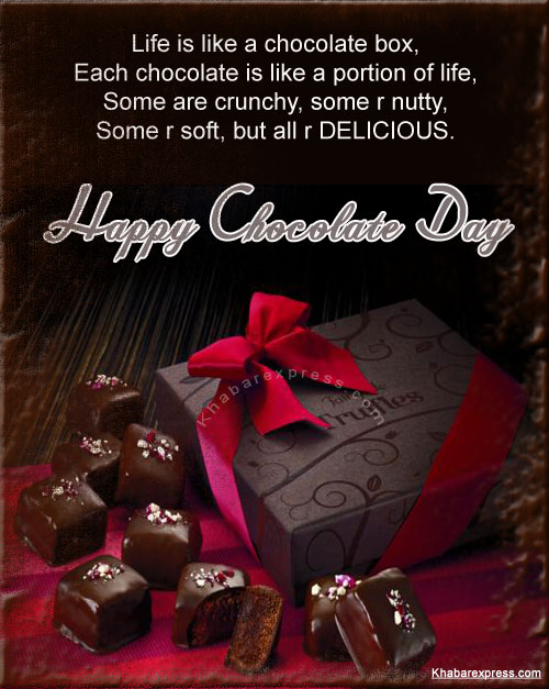 Chocolate Day Wishes, SMS, Quotes Images