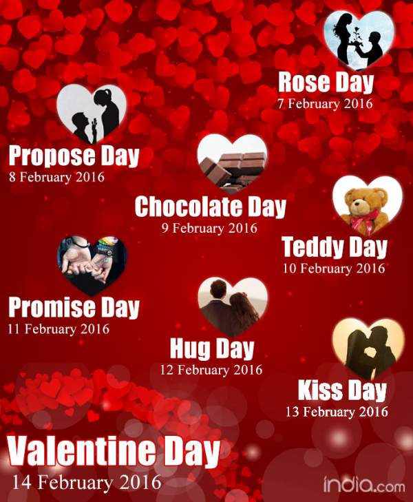 Valentine Week List 2016