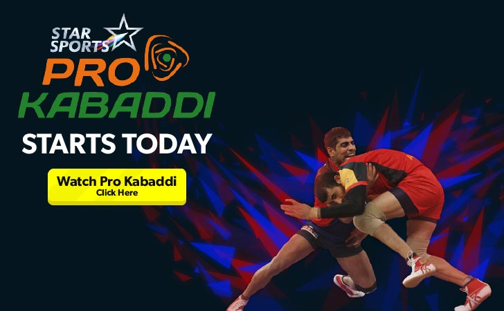 Watch Pro Kabaddi League Season 4 Live Streaming - Click Here