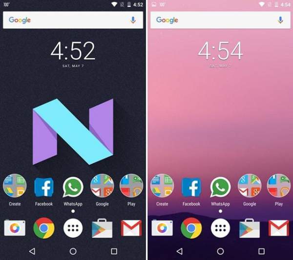 Nova Launcher Android N Theme