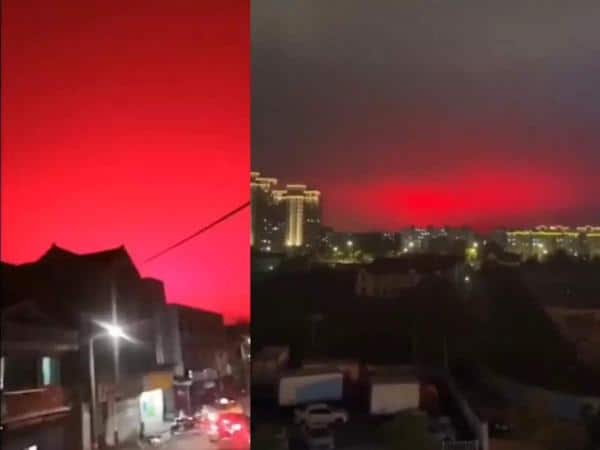 Blood Red Sky in China’s Zhoushan City Triggers Panic Among Locals