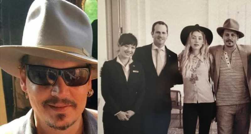 Picture on Right was clicked at the hotel Couple was staying in 2015, Date of picture on left is still uncertain - Johnny Depp vs Amber Heard