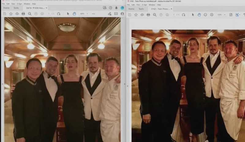 Johnny Depp and Rottenborn had a dispute over a picture that was 'Photoshopped' according to Johnny Depp. Check the disputed image below